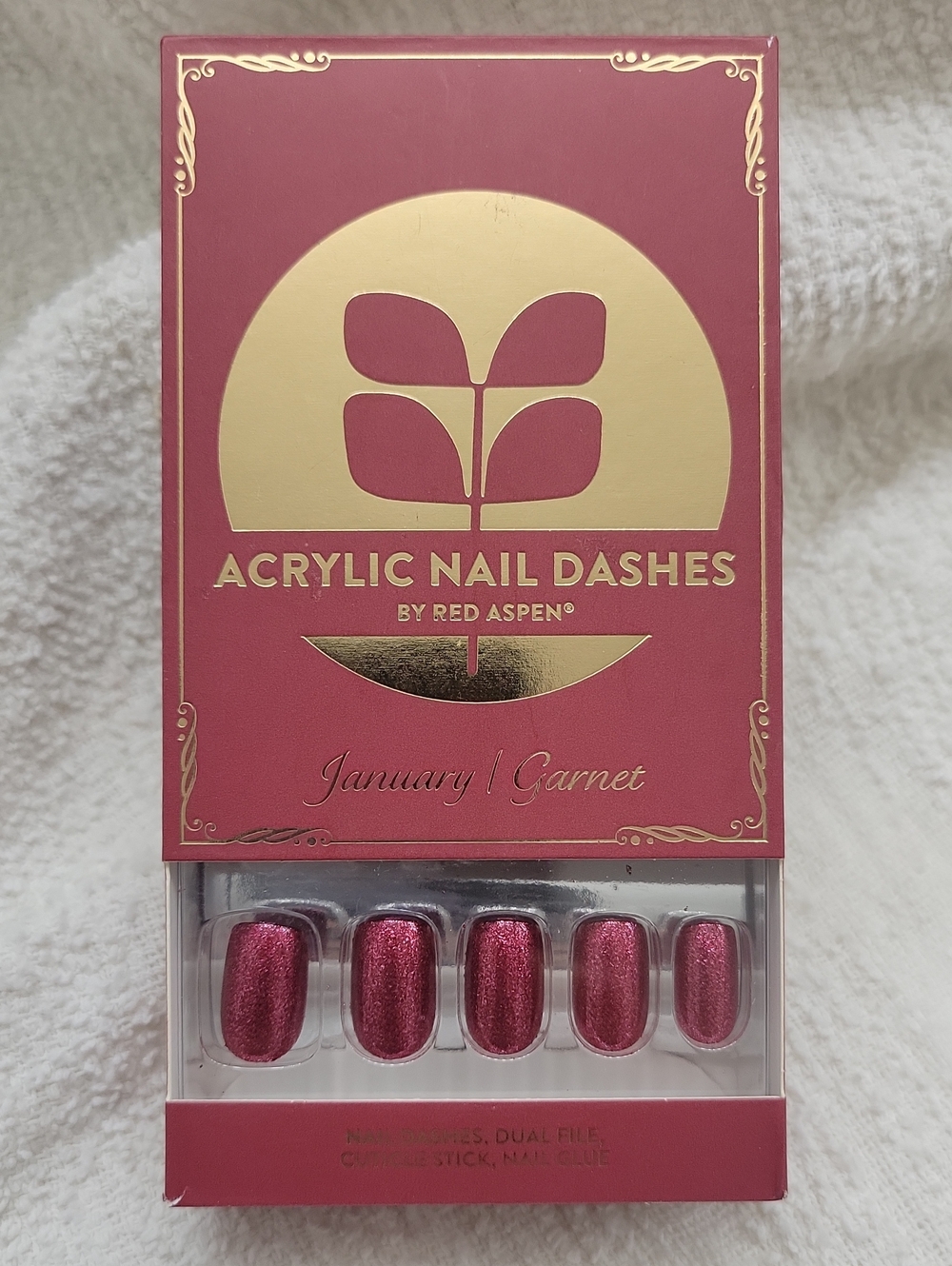 Red Aspen Acrylic Nails